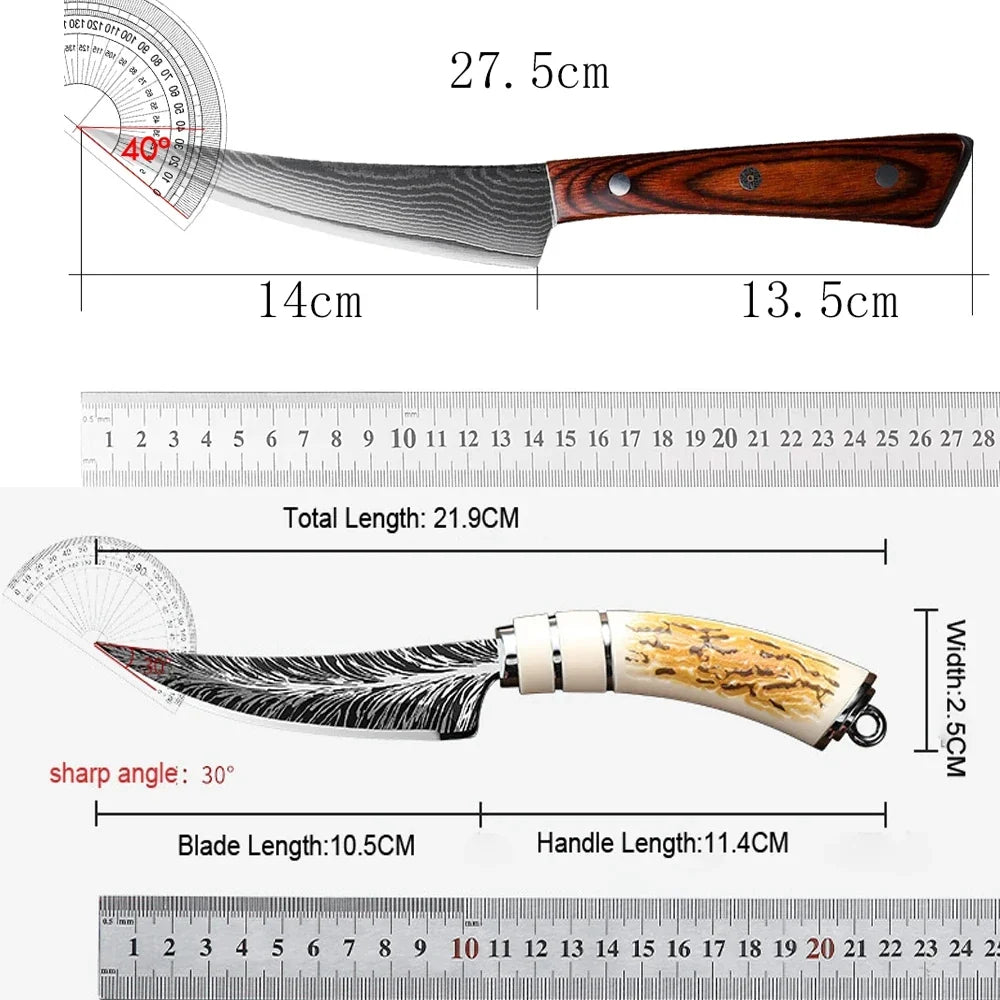 5.5" Damascus Steel Japanese Chef's Knife | Boning Knife