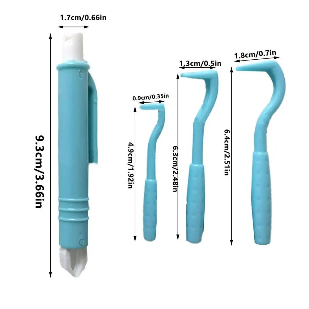 4-Piece Pet Tick Remover Kit – Hooks & Tweezers for Dogs & Cats
