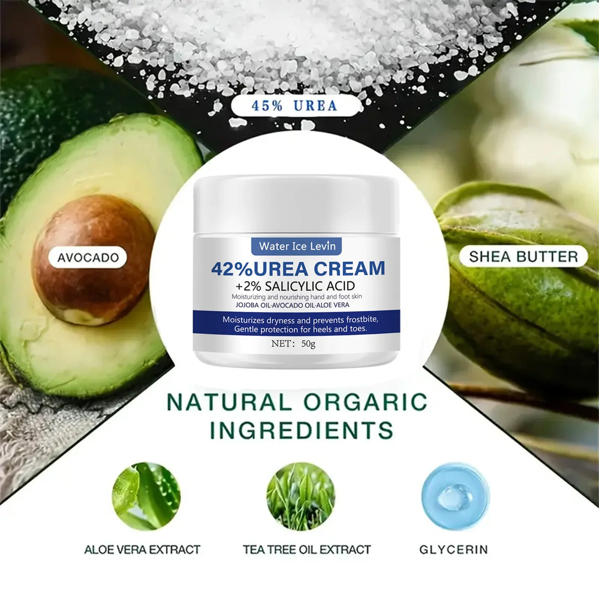 42% Urea & Aloe Vera Foot Cream – Deep Moisturizing 50g