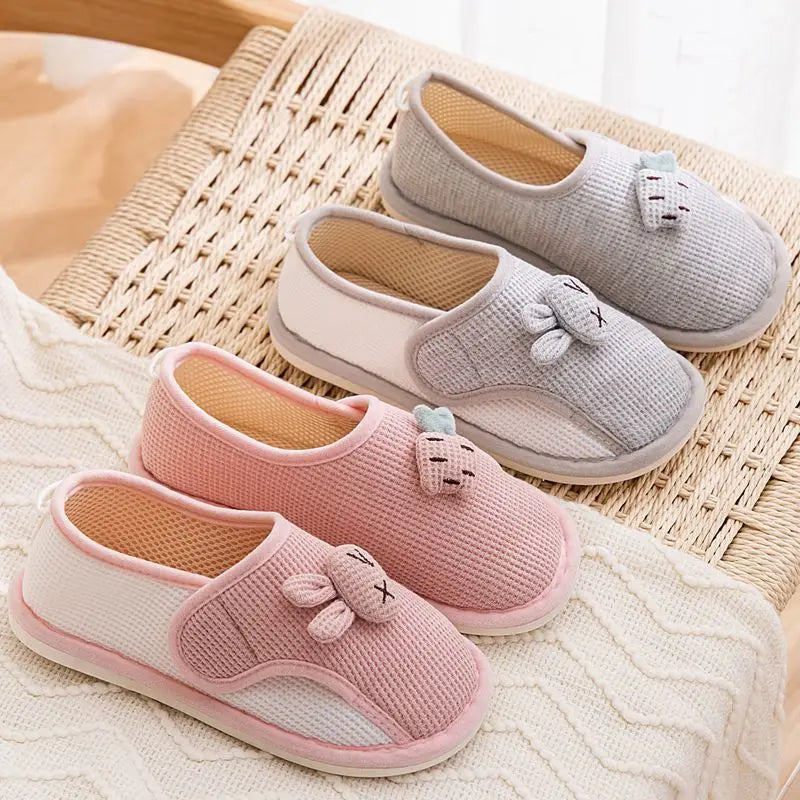 Women's Memory Foam Slippers – Adjustable Closed Toe House Shoes
