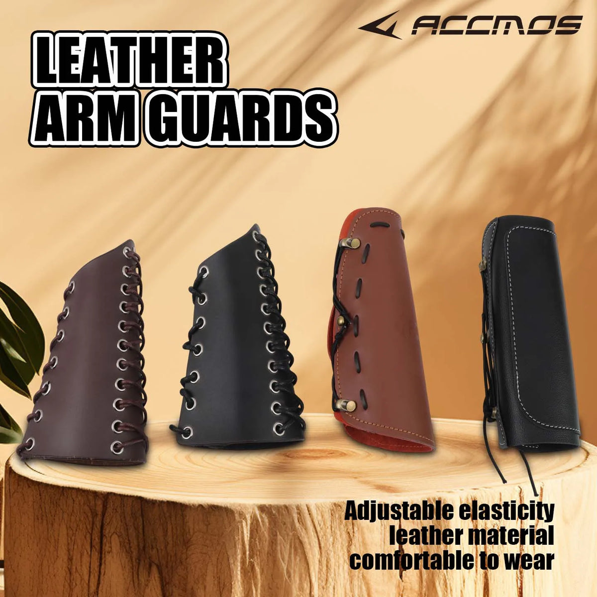 ACCMOS Traditional Arm Guards Archery Guard Bracer Protection Outdoor