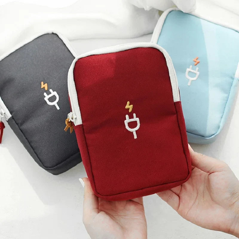Travel Electronics Organizer Bag – Cables, Power Bank & Earphones