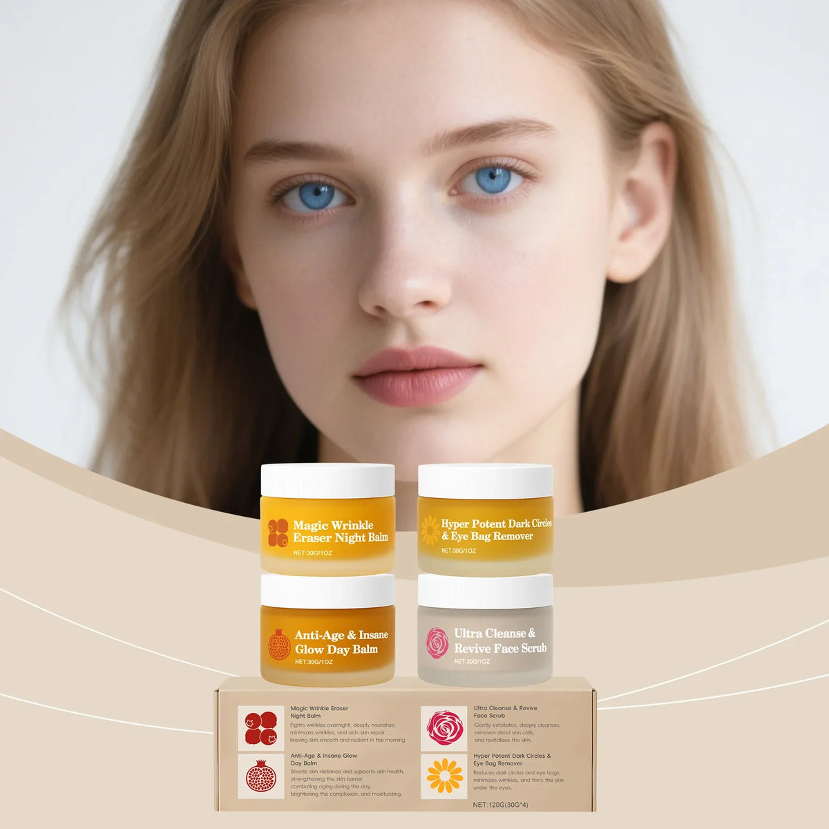 Day & Night Skincare Set – Moisturize, Brighten & Reduce Dark Circles