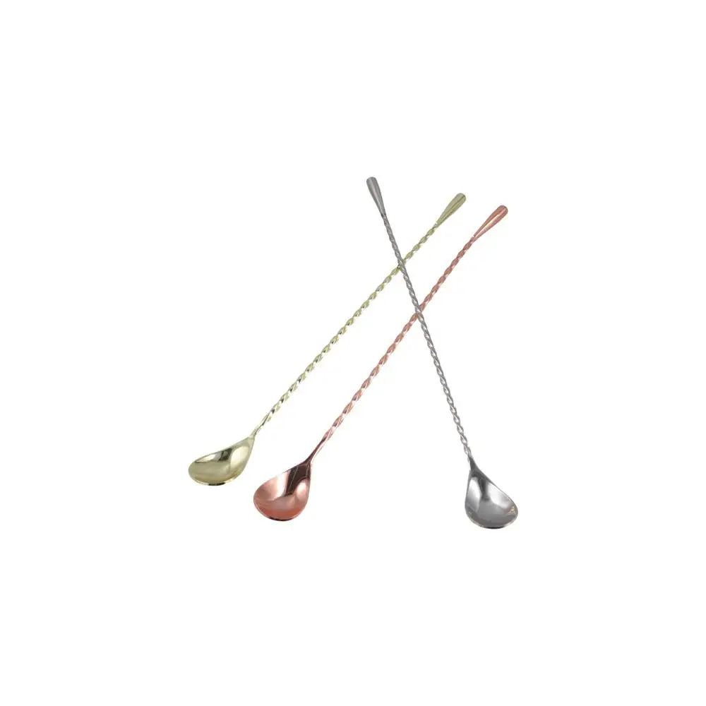 Spiral Cocktail Bar Spoon Stainless Steel 20/30/40cm Long Handle