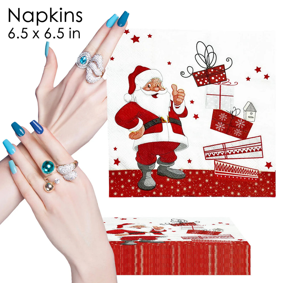 White Background Christmas Two-layer Three-layer Printing Food Grade