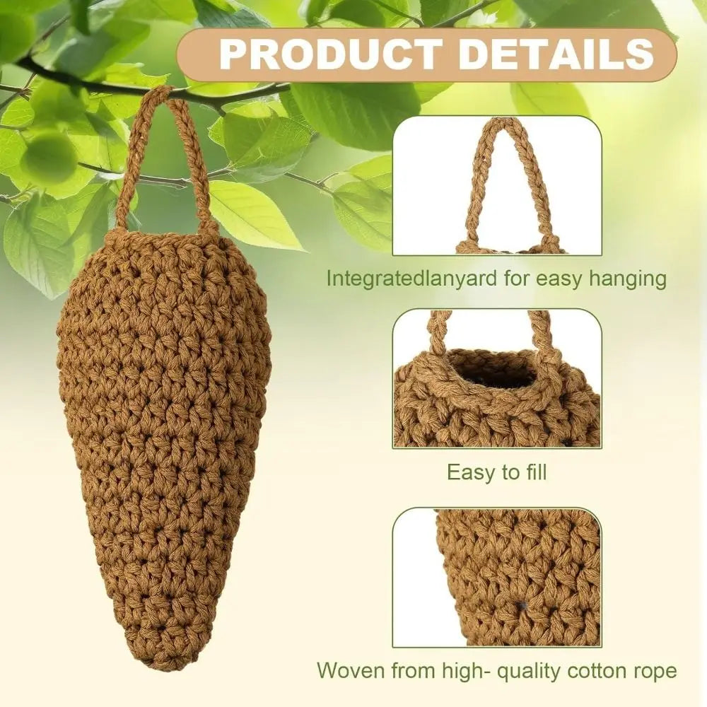 Crochet Wasp Nest Decoy | Chemical-Free Hanging Deterrent