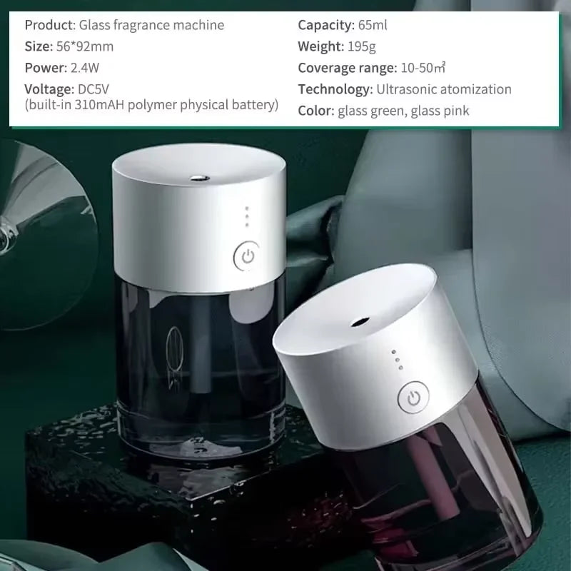 Waterless Car Essential Oil Diffuser | USB Ultrasonic Air Freshener