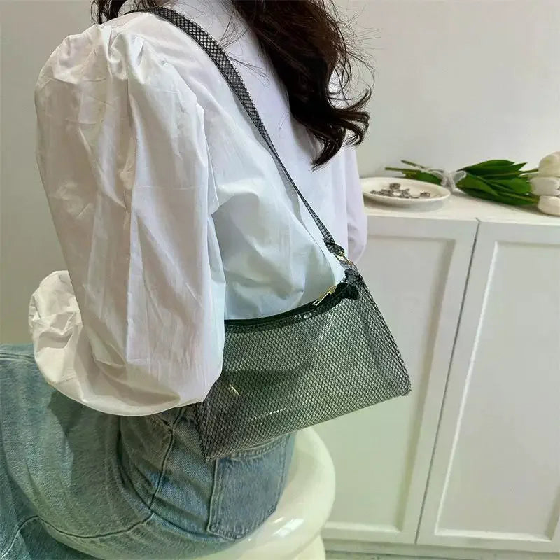 Women's Clear PVC Transparent Shoulder Bag | Crossbody Handbag