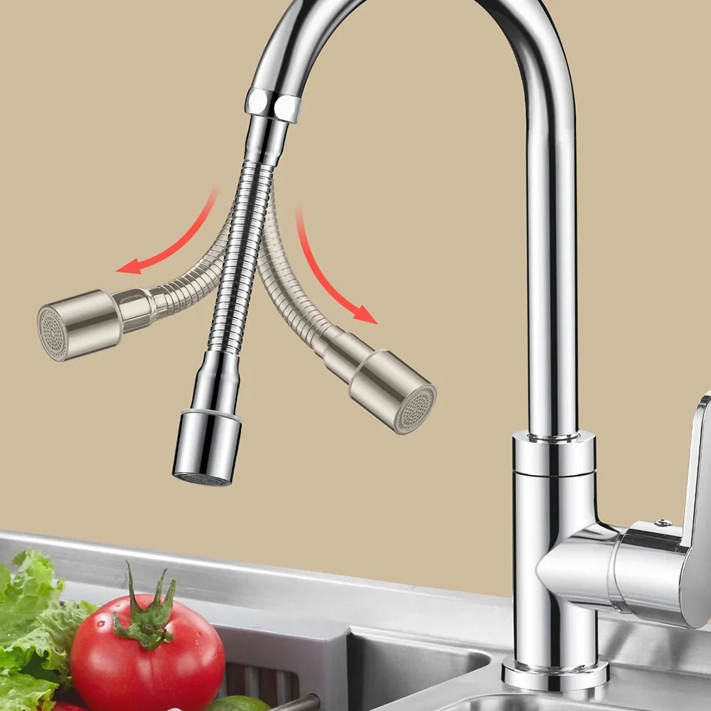 12- Universal Faucet Extender Stainless Steel 360 Rotation Kitchen