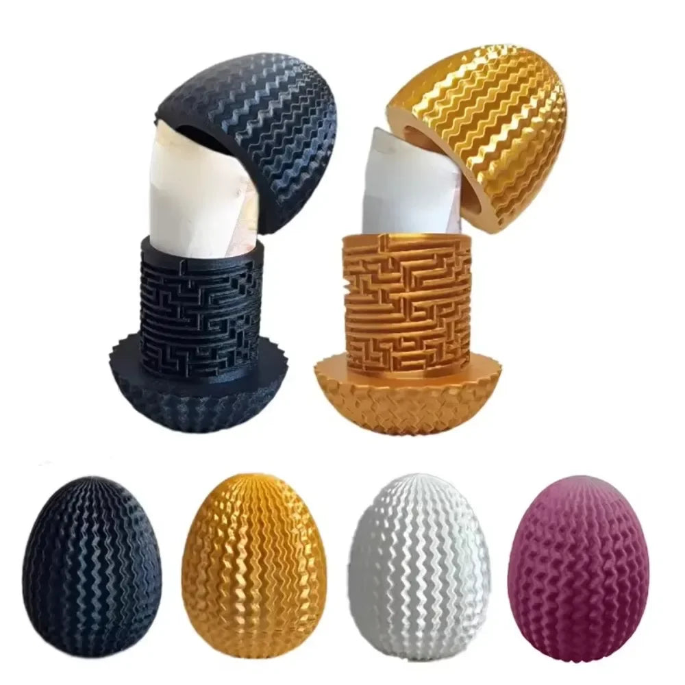 3D Printed Interactive Dragon Egg Creative Money Puzzle Maze Eggs