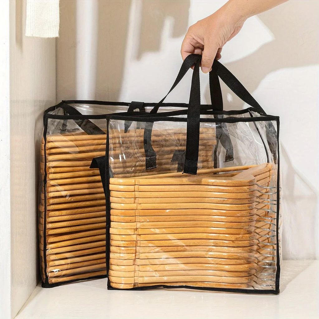 Clothes Hanger Storage Bag Organizer – Space Saving with Handles