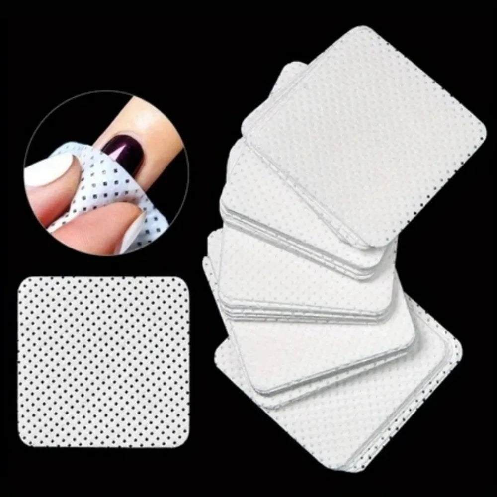100 Pcs Non-Woven Nail Wipes – Lint-Free Polish Remover Pads