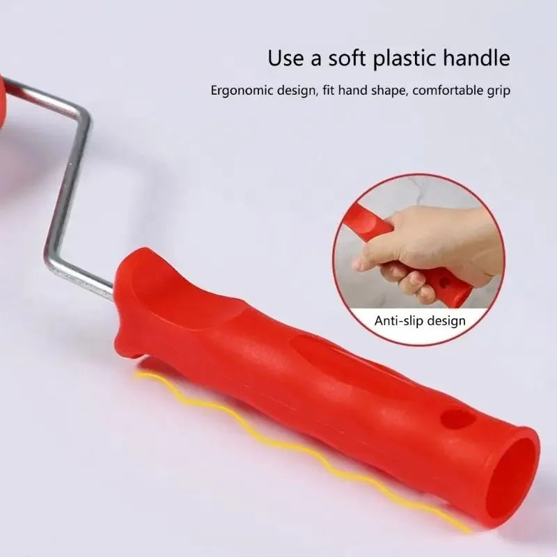 Putty Roller Brush – Wall Texture & Plastering Tool | Red