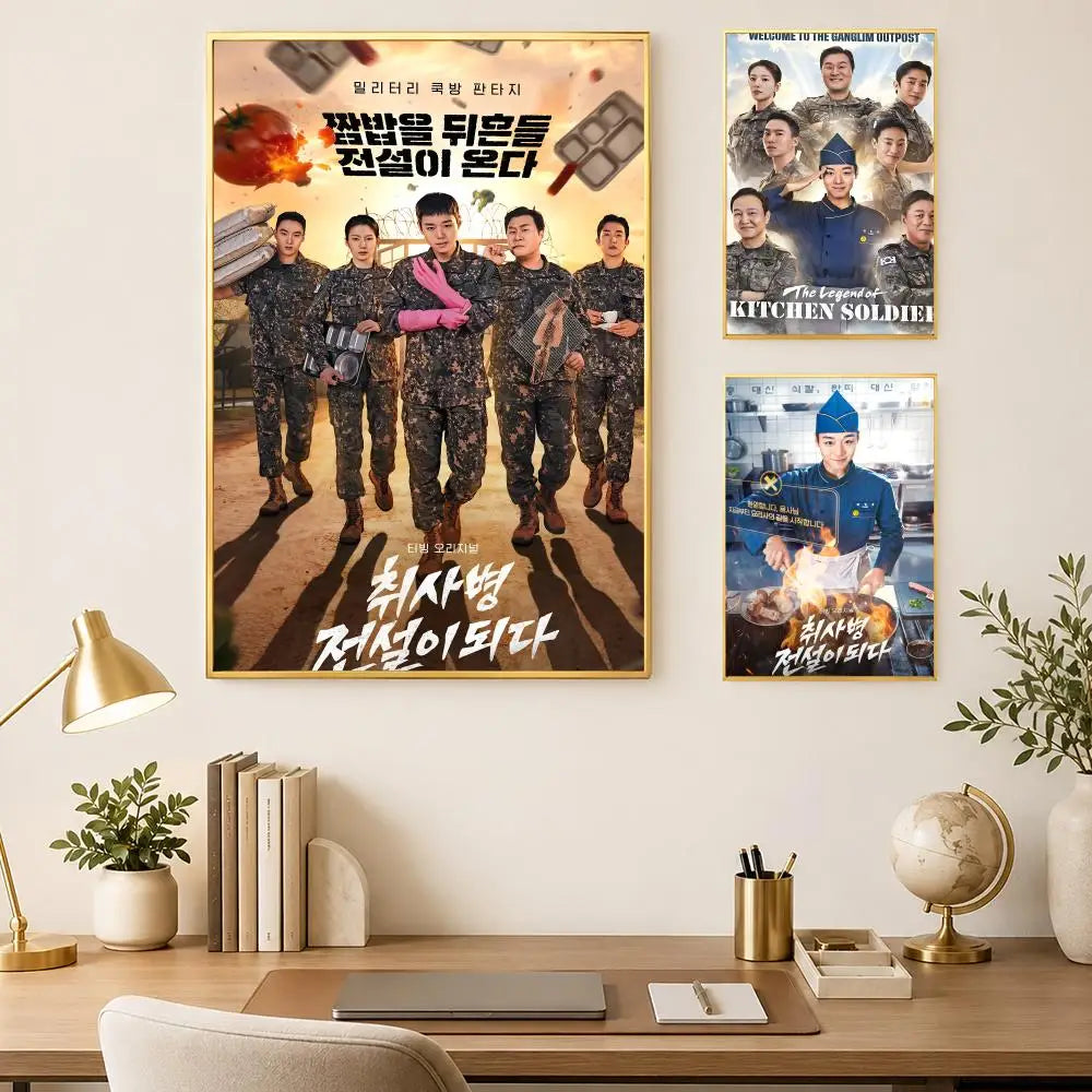 Legend of Kitchen Soldier Self-Stick HD Wall Art Poster