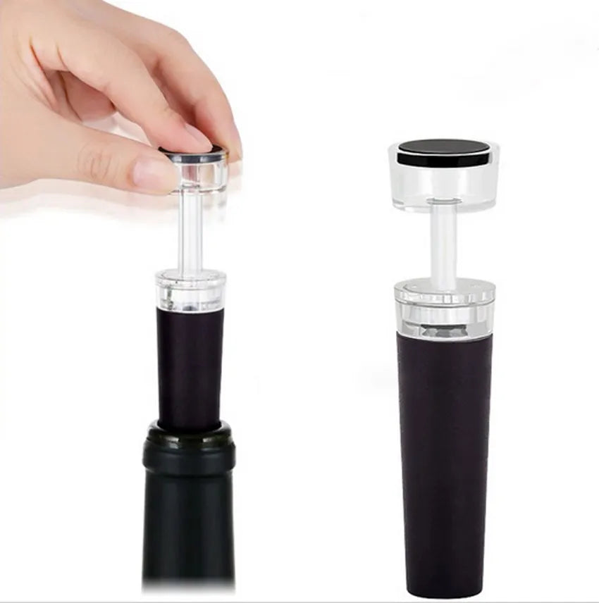 4-Pack Vacuum Wine Bottle Stoppers – Airtight Silicone Sealer