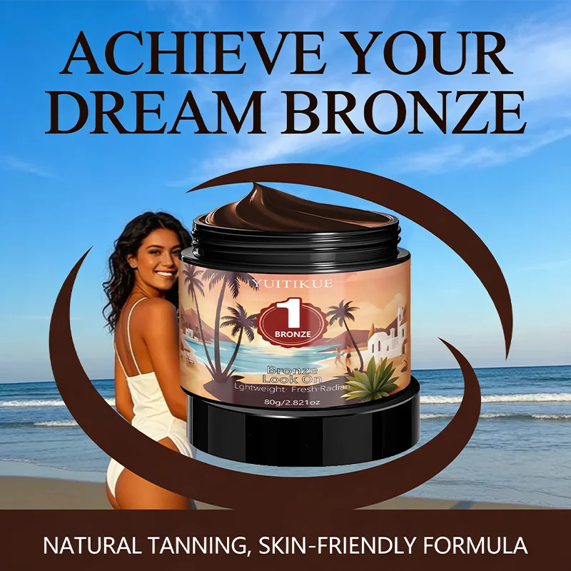 YUITIKUE Self Tanning Cream – Bronze Glow, No Sun, 80g