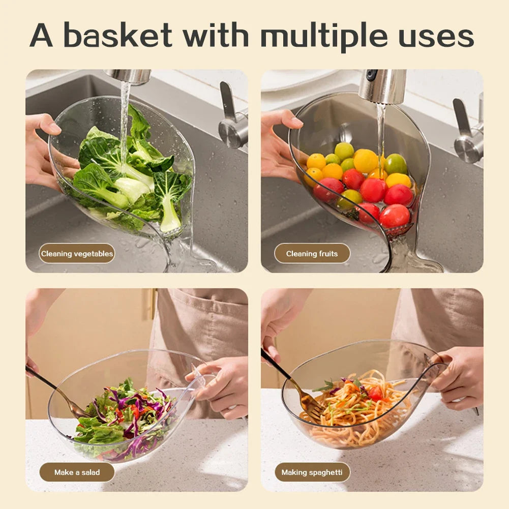 Aihogard Fruit & Vegetable Drain Basket | BPA-Free Strainer