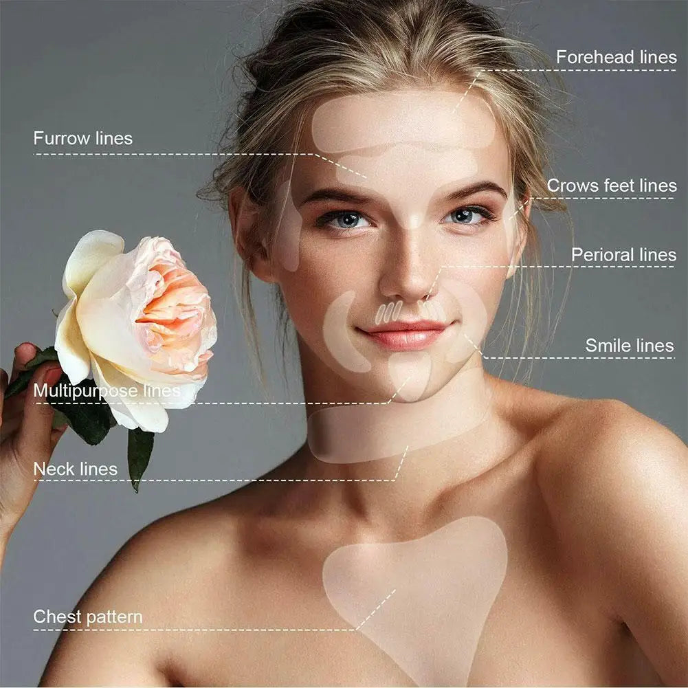 Reusable Silicone Anti-Wrinkle Face Patches – Neck & Forehead