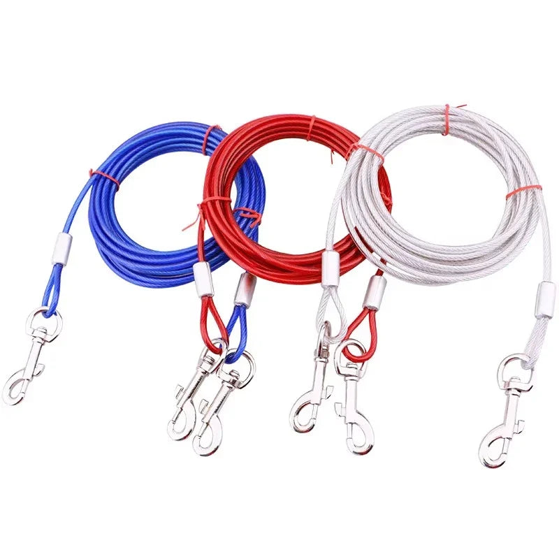 Heavy Duty 3m Dog Tie-Out Cable | Coated Steel Wire Leash