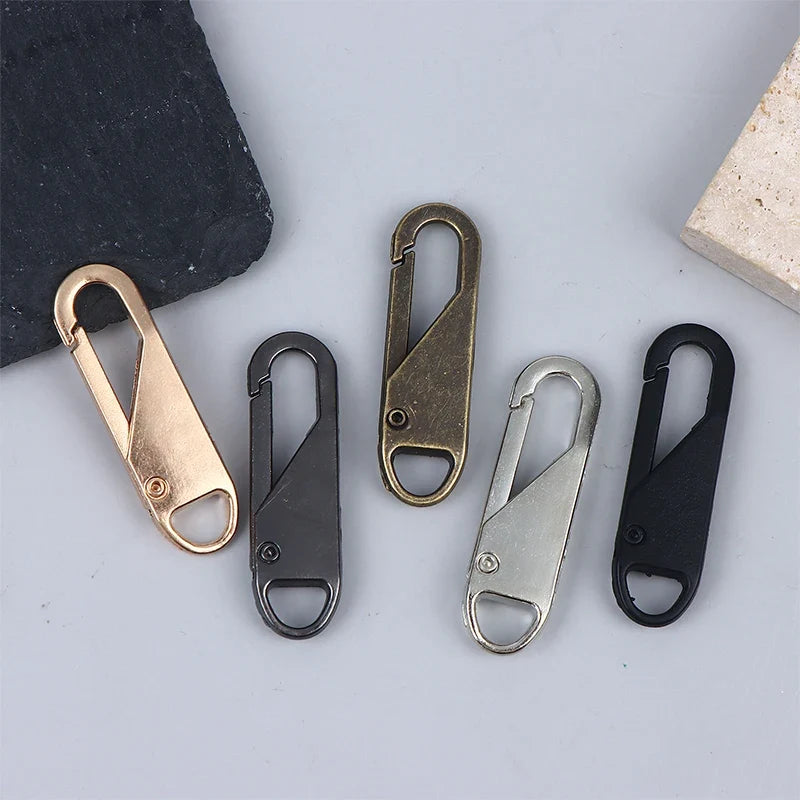 Metal Replacement Zipper Pulls & Cord Extenders – 5/10/20 Pack