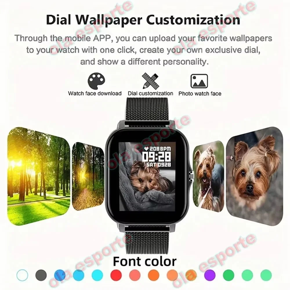 Smart Watch Wireless Calling Dial Multi Sport Mode Reminder Rejection