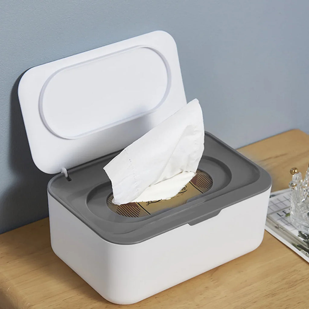 Dustproof Baby Wipes Dispenser Case with Lid | Large Capacity