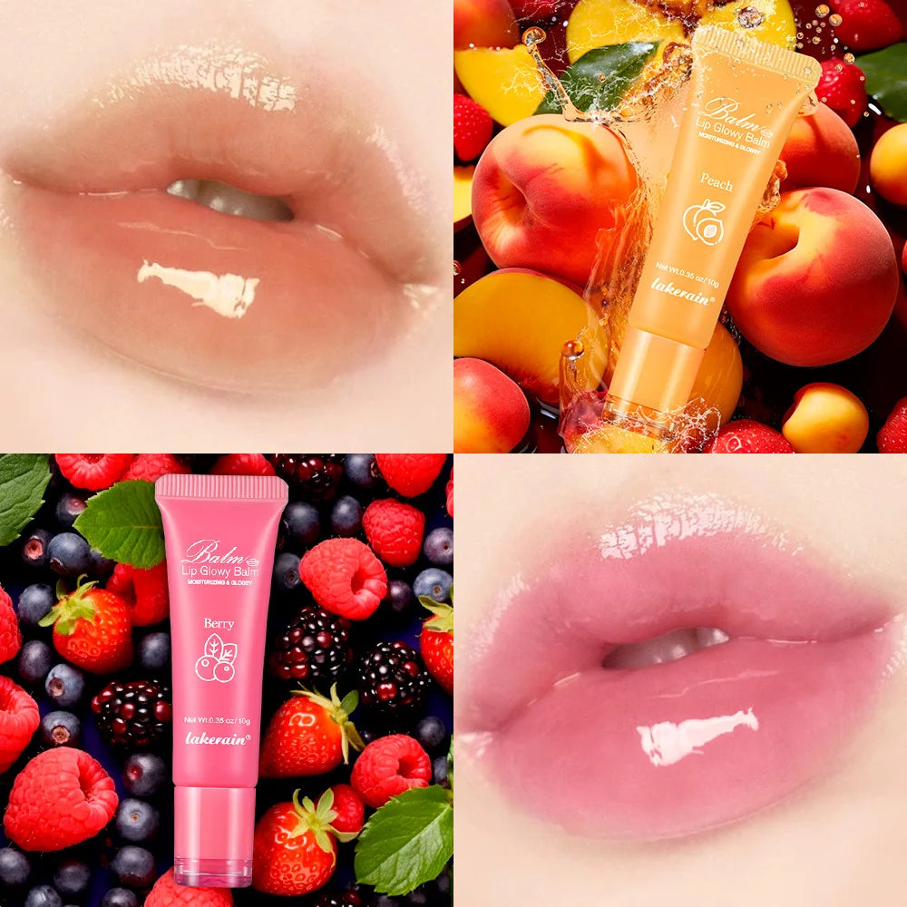 Lip Glow Balm Gel Mask – Moisturizing Peach & Grape | 10g
