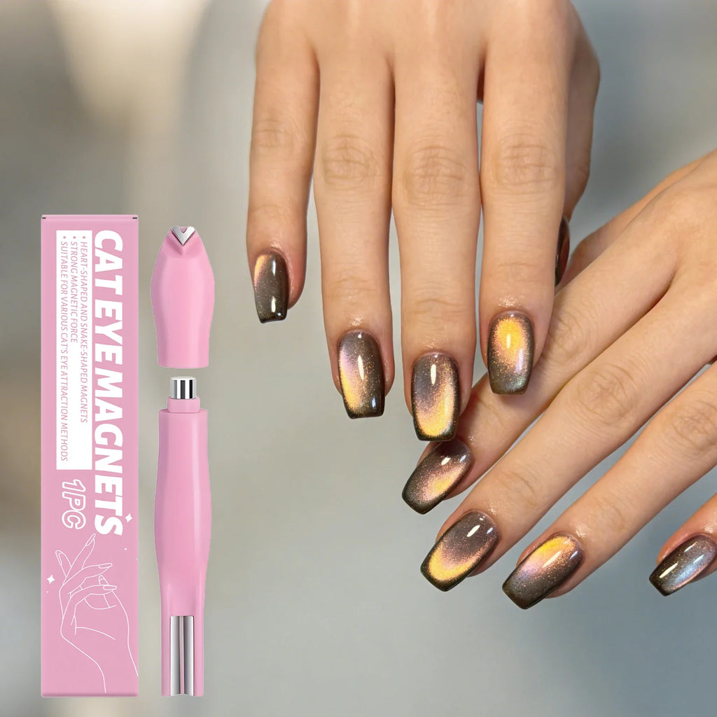 Cat Eye Nail Art Magnet Stick – DIY Magnetic Nail Tool