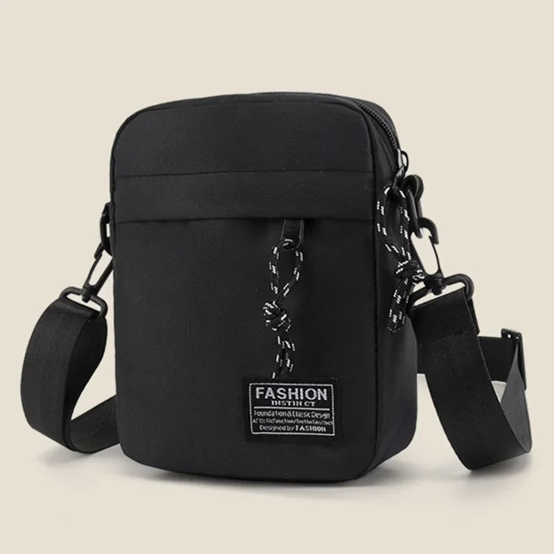 Small Oxford Cloth Crossbody Bag – Square Satchel for Women & Men