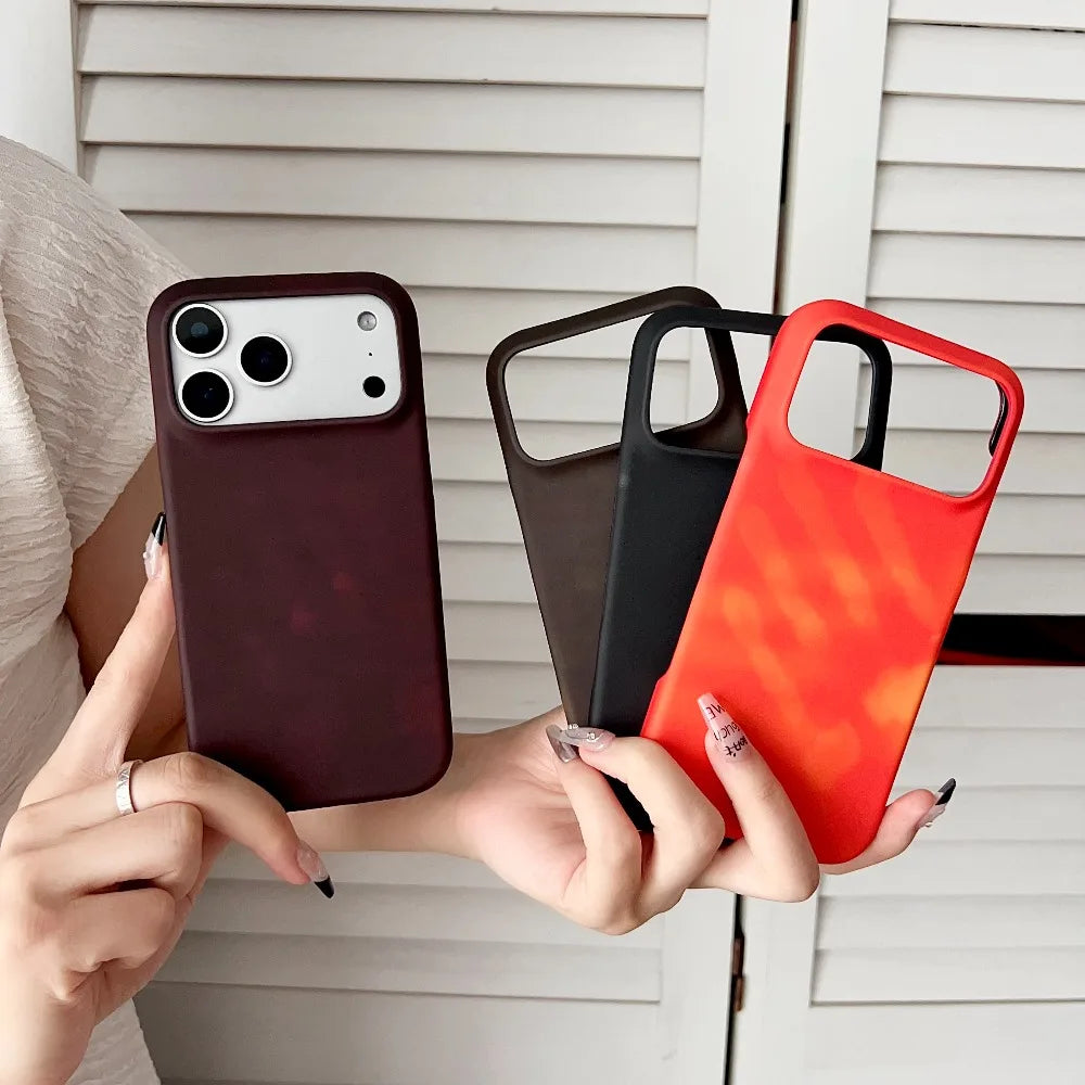 LICOERS Thermal Color Change iPhone 17 Case – Shockproof