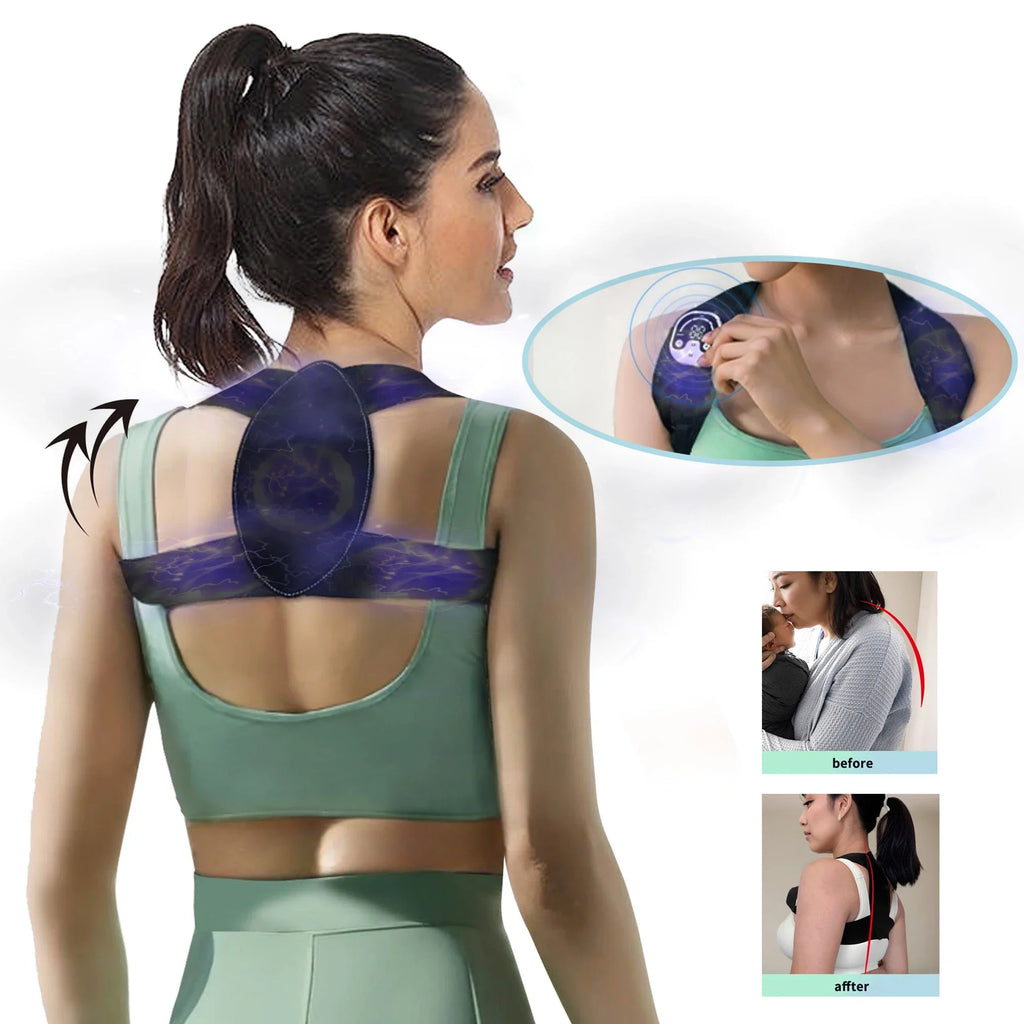 EMS Microcurrent Back Massager & Posture Corrector | Lumbar Relief
