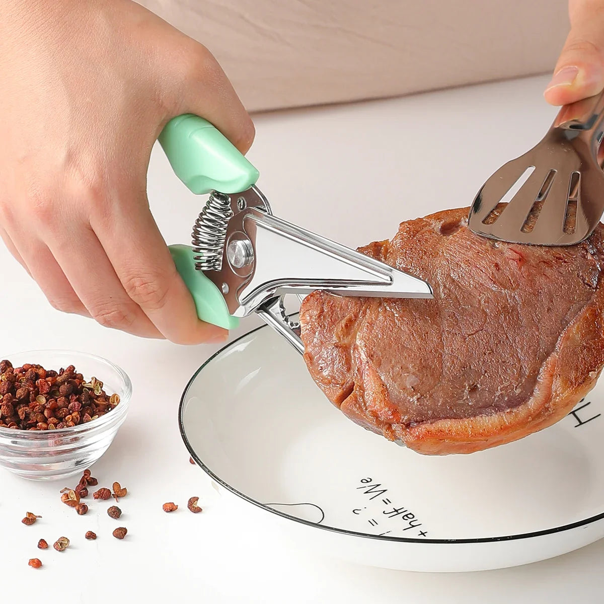SHENJIU Kitchen Shears – Heavy-Duty Stainless Steel Meat Scissors