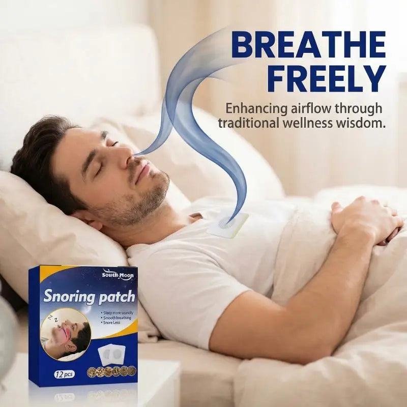12-Pack Acupoint Sleep Strips – Quiet Night Breathing Patches