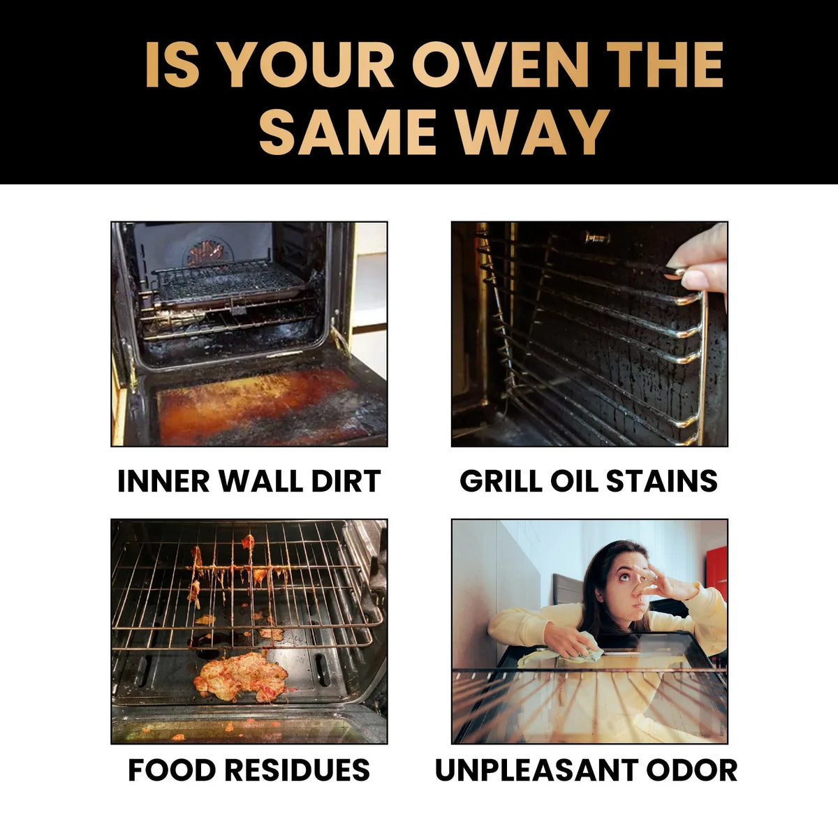 JAKEHOE Oven & Stove Foam Cleaner | Grease & Grime Remover