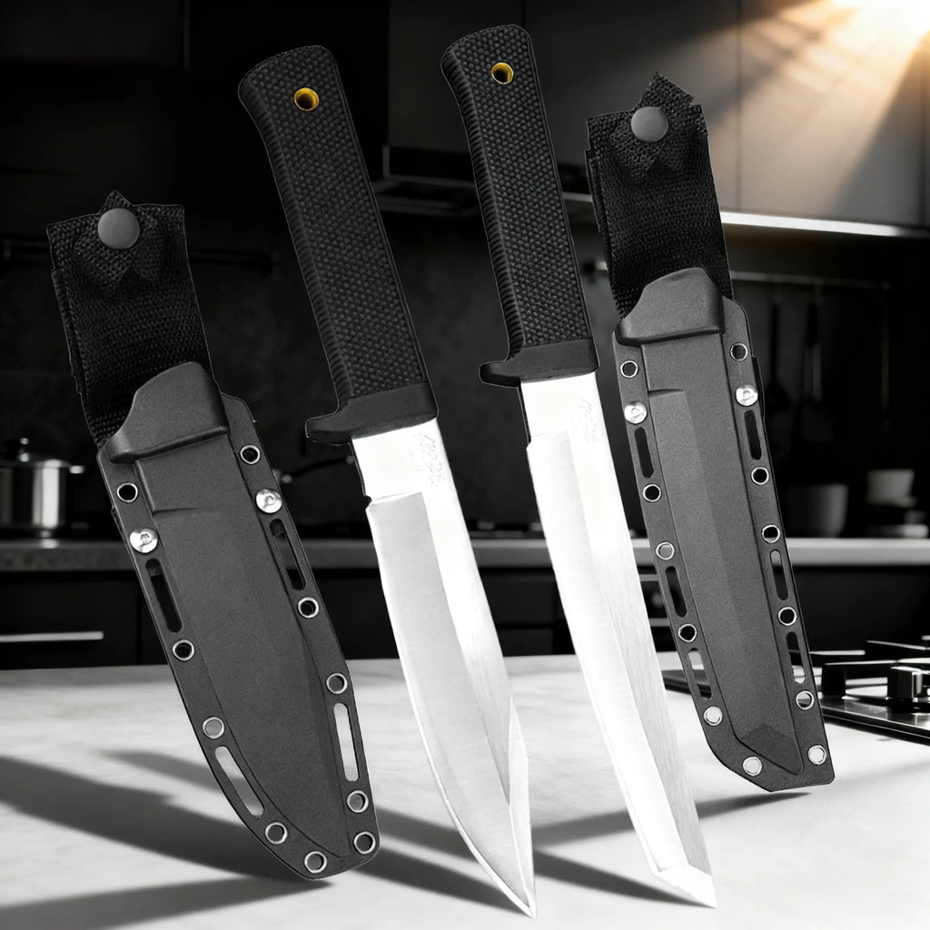 YRIDEFE Japanese Samurai Kitchen & Boning Knife 2-Piece Set