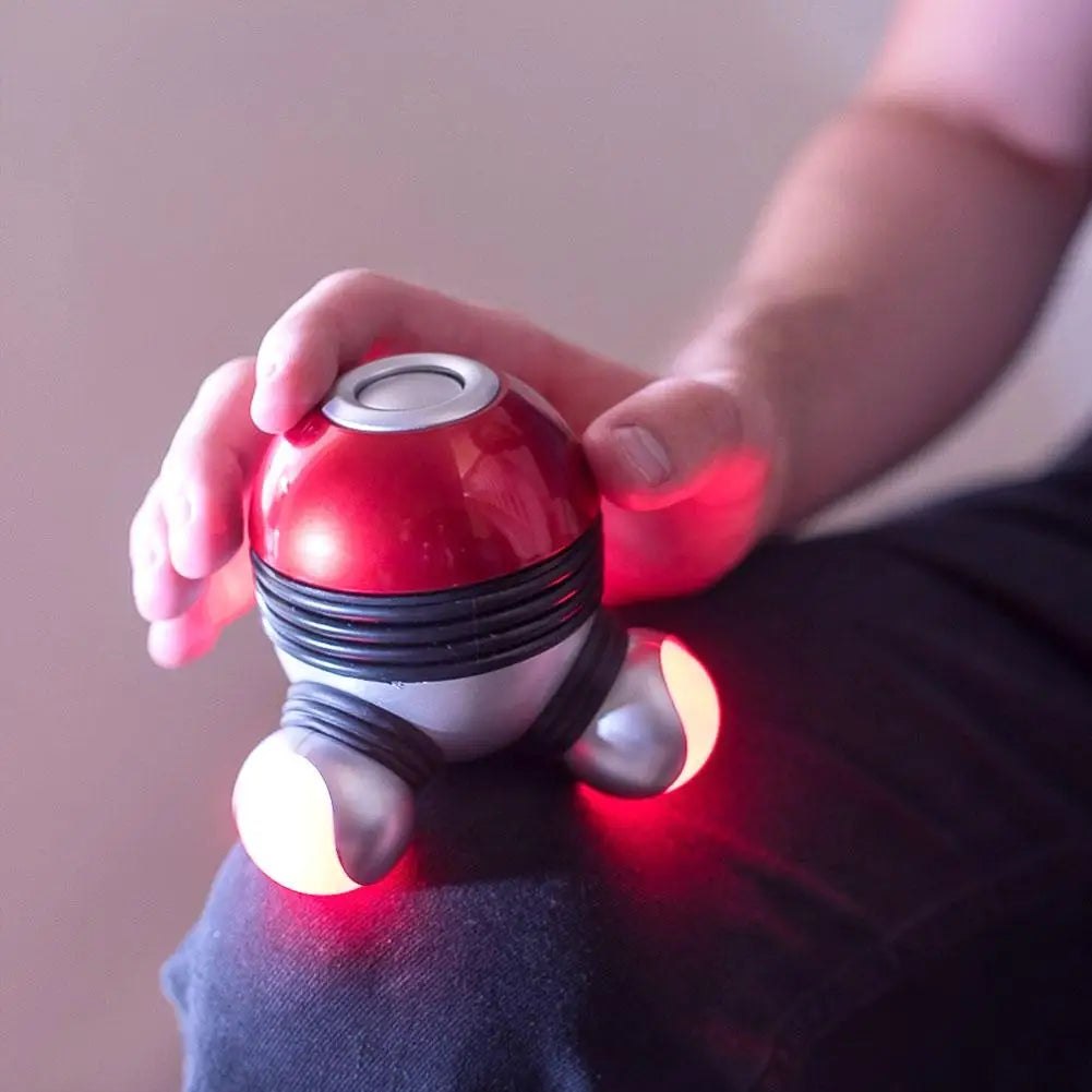 Mini Portable Handheld Vibrating Massager with LED Light