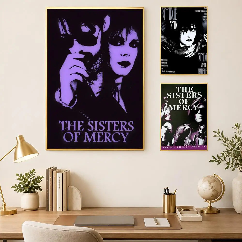 Sisters of Mercy Poster – Self-Stick HD Waterproof Wall Art