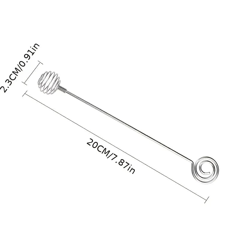 Stainless Steel Honey Stir Bar – Long Handle Mixing Spoon
