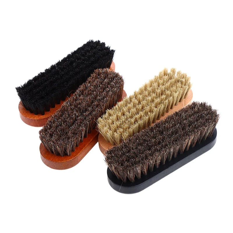 Handle Dashboard Details Polishing Cleaning Brush Horse Hair Wood