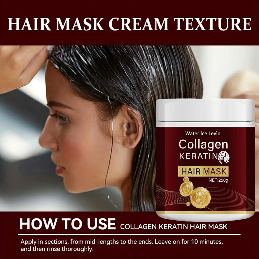 Collagen Keratin Hair Mask with Argan Oil – Nourish & Soften