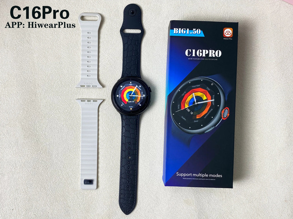Smart Watch Men AMOLED Screen Heart Rate AI Voice Assistant GPS Track