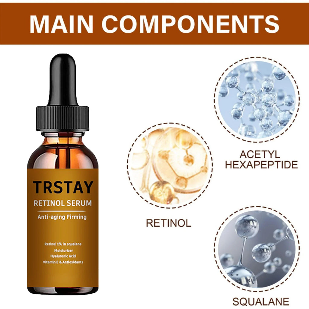 Retinol Anti Aging Removal Wrinkle Serum Firm Lift Fade Fine Lines