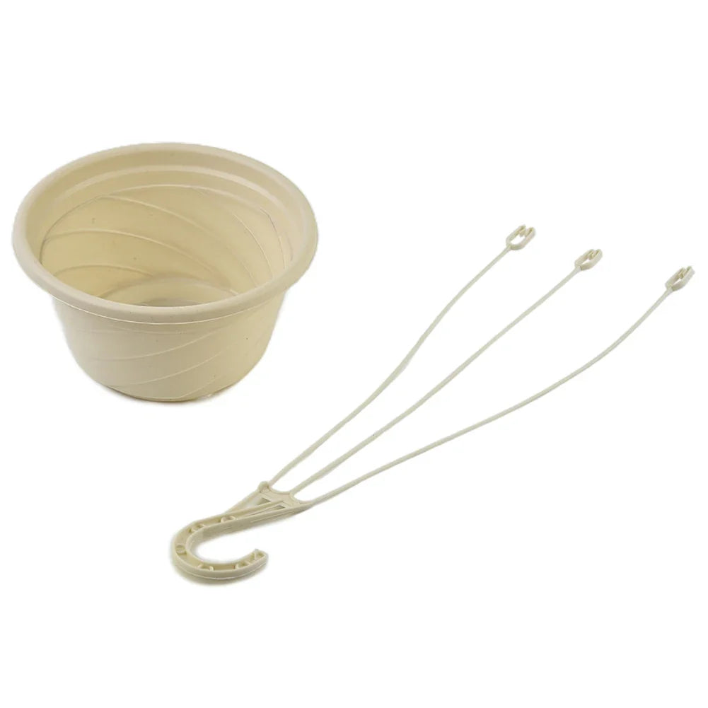 1 2 Hanging Flower Plant Pot Basket Stand Balcony Garden Decor Hanger