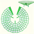 6 Green PVC Strawberry Support Cage Vegetable Garden 3-Legged Plant