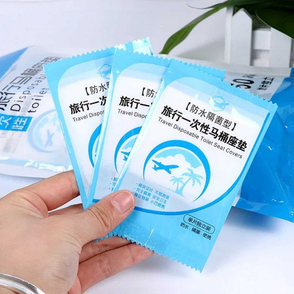 Disposable Toilet Seat Covers – Waterproof PE Travel Pack