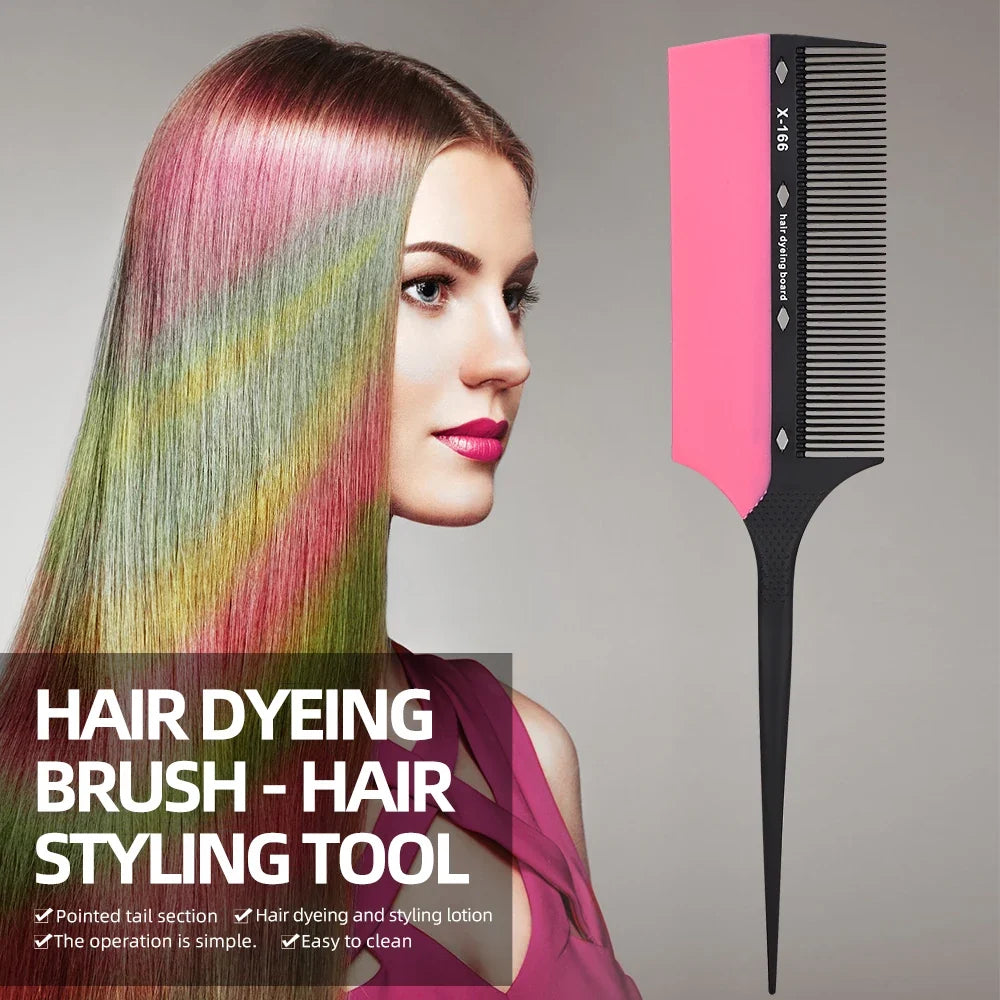 Hair Dye Brush Comb | Fine-Tooth Applicator & Sectioning Tool