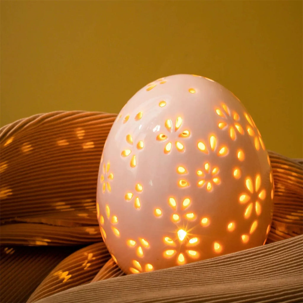 Rustic Easter Egg Glass Dome Ornament | Spring Décor