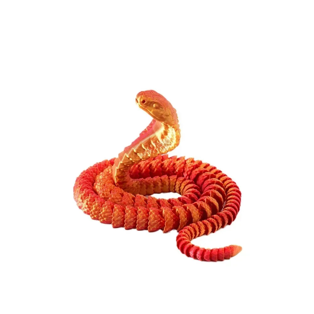 3D Printed Snake Figure Desk Accessories Toy Kid Dragon Room Desktop
