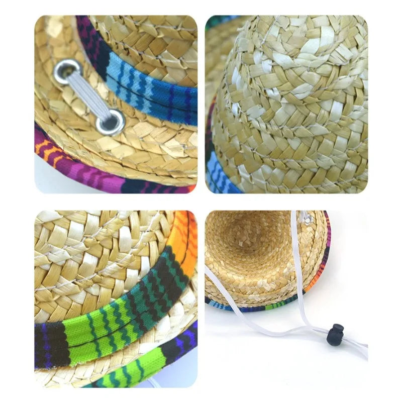 Adjustable Sun Hat for Cats & Dogs – Breathable Summer Pet Hat