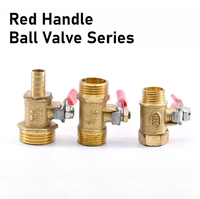 Brass Ball Valve Hose Adapter 1/4" Quick Connector | Garden Irrigation